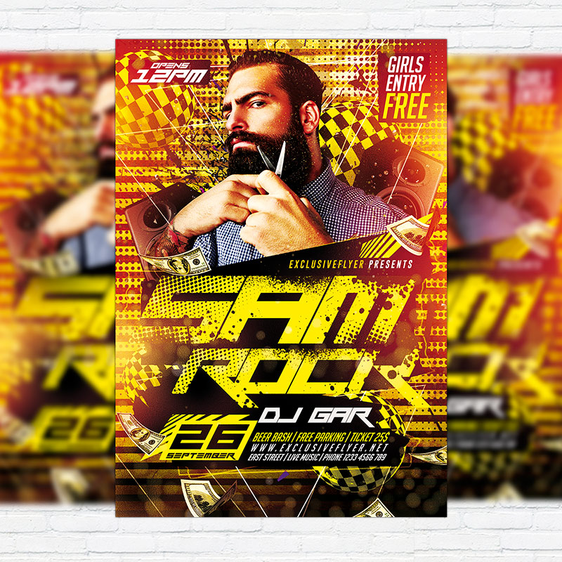 111-476.jpg Special Guest Party - Premium Flyer Template + Facebook Cover - Image 1