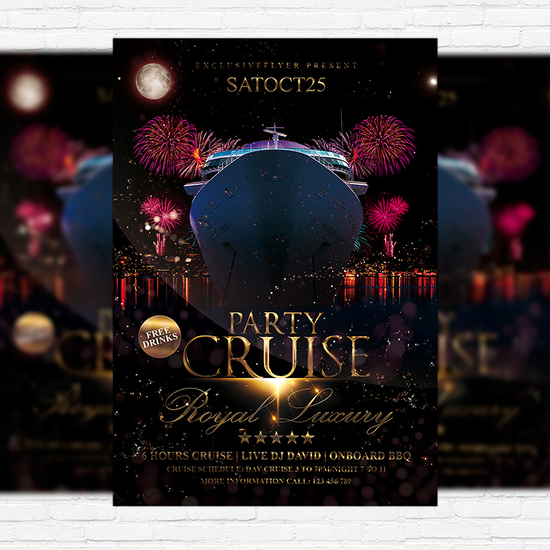 111-479.jpg Cruise Party Vol.2 - Premium Flyer Template + Facebook Cover - Image 1