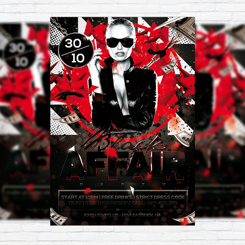 111-480.jpg Black Affair - Premium Flyer Template + Facebook Cover - Image 1