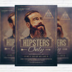 Hipsters Only - Premium Flyer Template + Facebook Cover