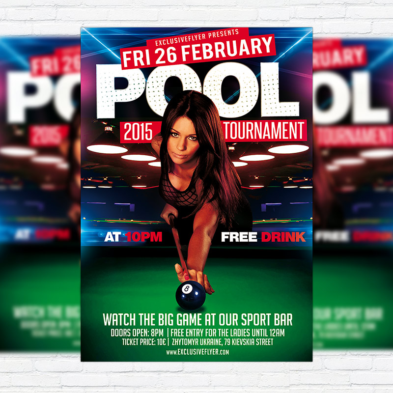 111-85.jpg Pool Tournament - Premium PSD Flyer Template - Image 1