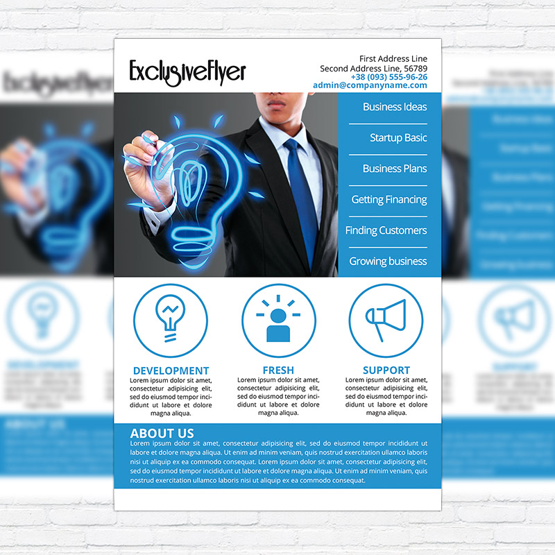 111-86.jpg Fresh Corporate - Business PSD Flyer Template - Image 1