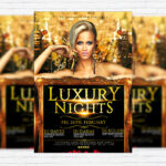 Luxury Nights Party - Premium PSD Flyer Template
