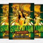 Brazilian Carnival - Premium PSD Flyer Template