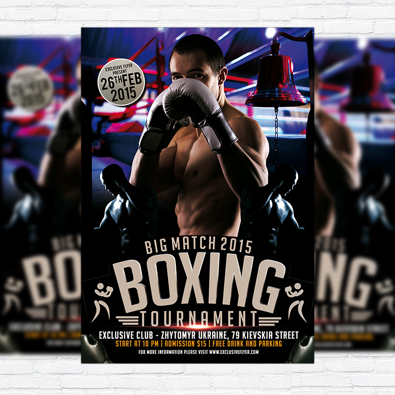 111106.jpg Boxing Tournament - Premium PSD Flyer Template - Image 1