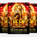 The End - Free Club and Party Flyer PSD Template