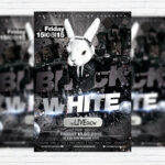 Black & White - Premium Flyer Template + Facebook Cover