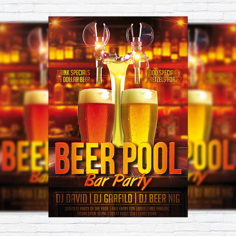 1111310.jpg Beer Pool - Premium Flyer Template + Facebook Cover - Image 1
