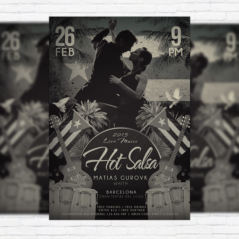 111141.jpg Hot Salsa - Premium PSD Flyer Template - Image 1