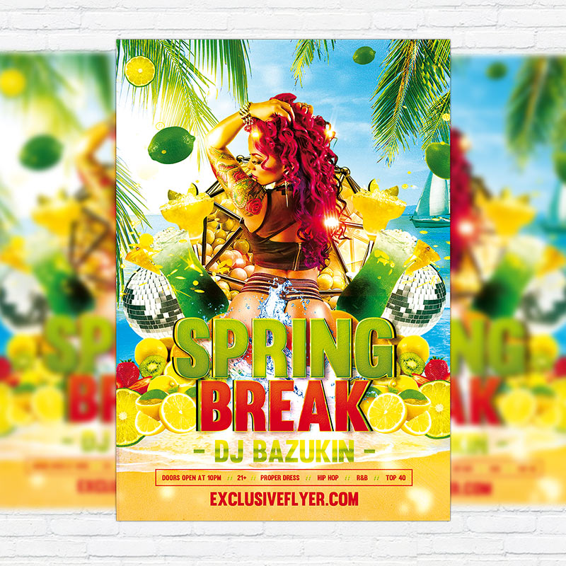 111143.jpg Sexy Spring Break - Premium PSD Flyer Template - Image 1