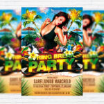 Spring Break Party - Premium PSD Flyer Template