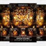 2015 NYE Party - Premium PSD Flyer Template