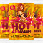 Hot Summer - Premium Flyer Template + Facebook Cover