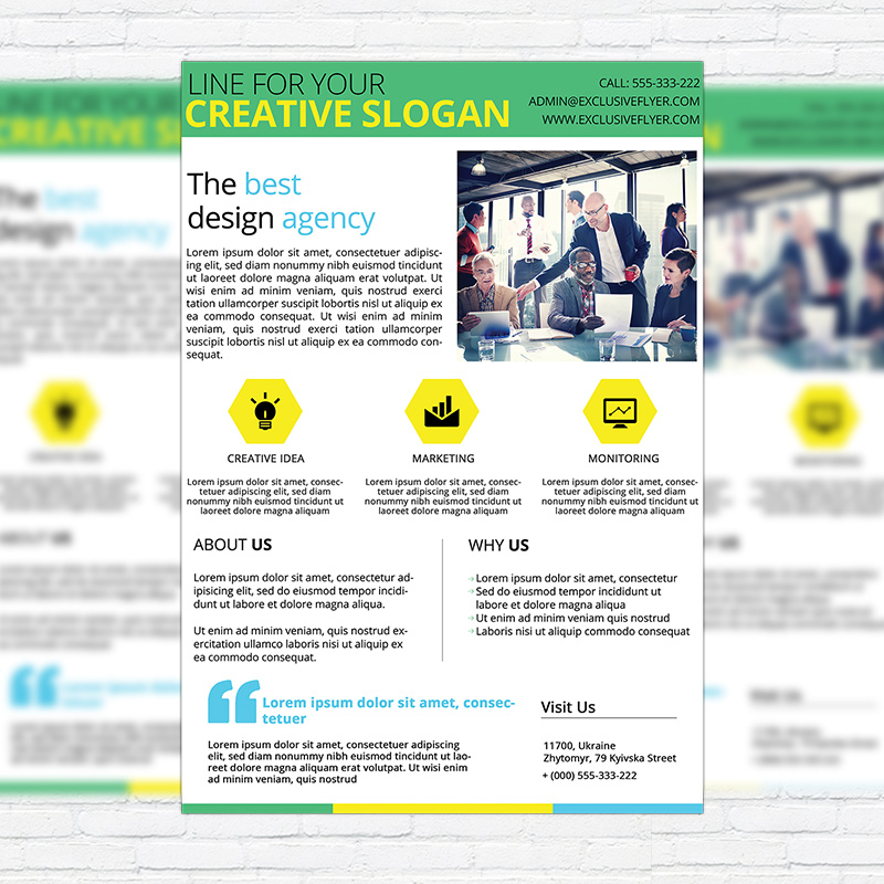 111164.jpg Corporate Business Flyer - Business PSD Flyer Template - Image 1