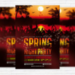Spring Night Party - Premium PSD Flyer Template