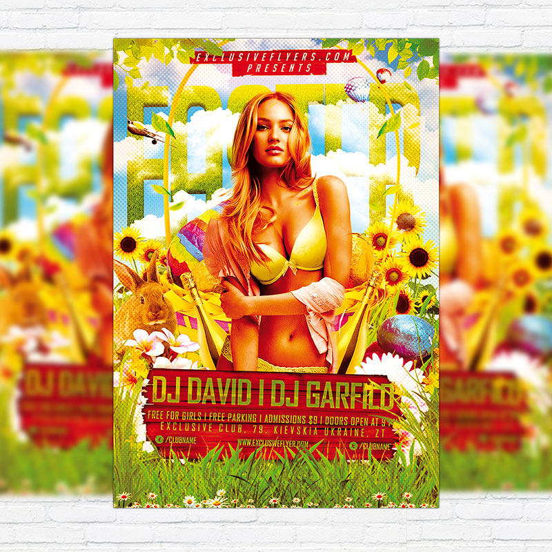 111173.jpg Easter - Premium PSD Flyer Template - Image 1