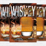 Wiskey Night Party - Premium Flyer Template + Facebook Cover