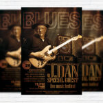 Blues - Premium Flyer Template + Facebook Cover