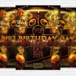 Vip Birthday - Premium PSD Flyer Template