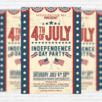 4th of July Party - Premium Flyer Template + Facebook Cover
