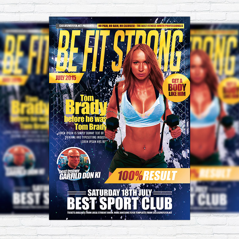 111221.jpg Fitness - Premium Flyer Template + Facebook Cover - Image 1