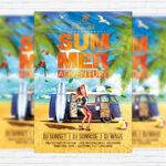 Summer Adventure - Premium Flyer Template + Facebook Cover