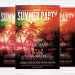 Summer Party Festival - Premium Flyer Template + Facebook Cover