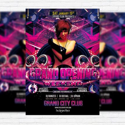 Grand Opening Weekend - Premium PSD Flyer Template
