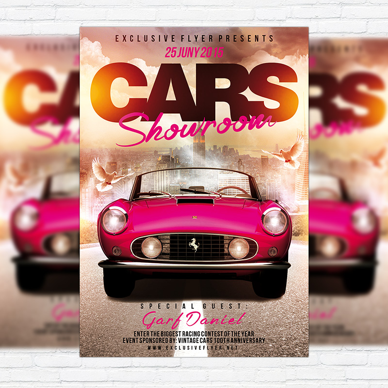 111321.jpg Car Showroom - Premium Flyer Template + Facebook Cover - Image 1