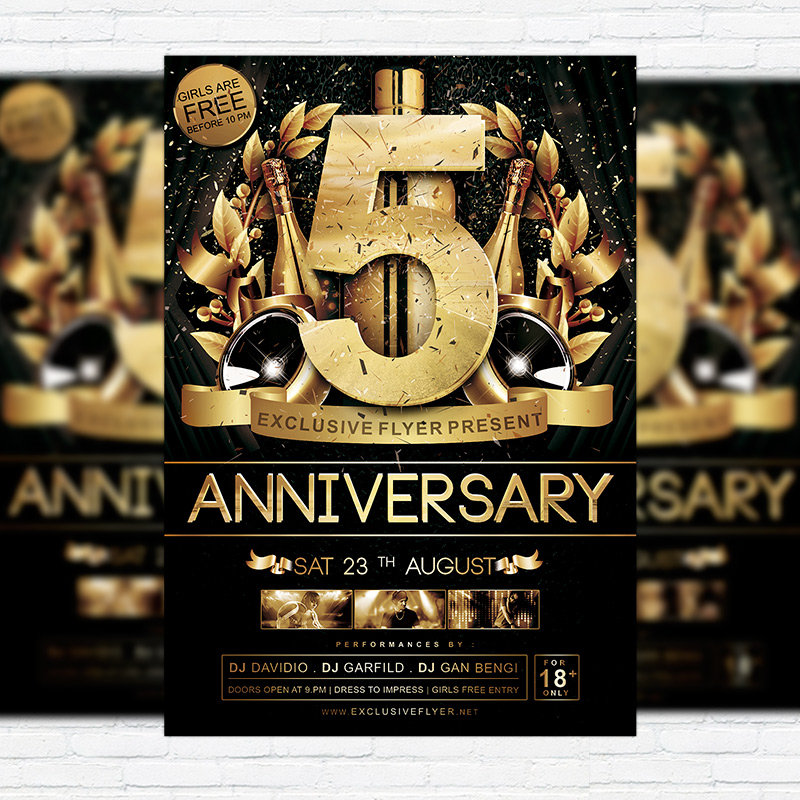111322.jpg Anniversary - Premium Flyer Template + Facebook Cover - Image 1