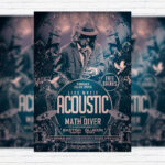 Live Acoustic Music - Premium PSD Flyer Template