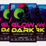 Glow in the Dark - Premium Flyer Template + Facebook Cover