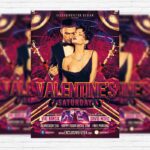 Valentine`s Saturday - Premium PSD Flyer Template