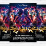 VIP Valentine Party - Premium PSD Flyer Template