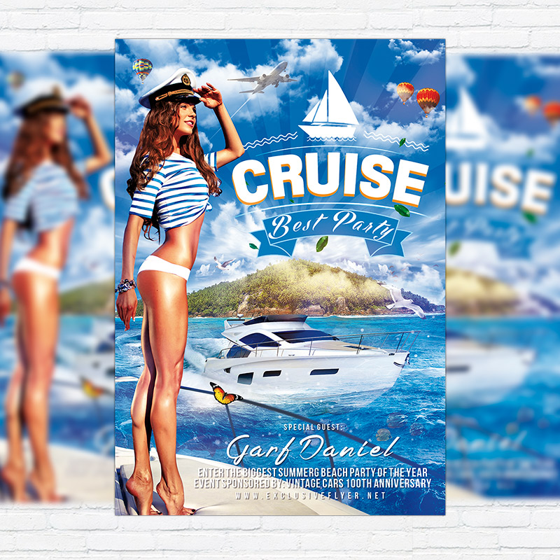 111432.jpg Cruise Best Party - Premium Flyer Template + Facebook Cover - Image 1