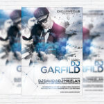 Special Guest DJ Garfild - Premium Flyer Template + Facebook Cover
