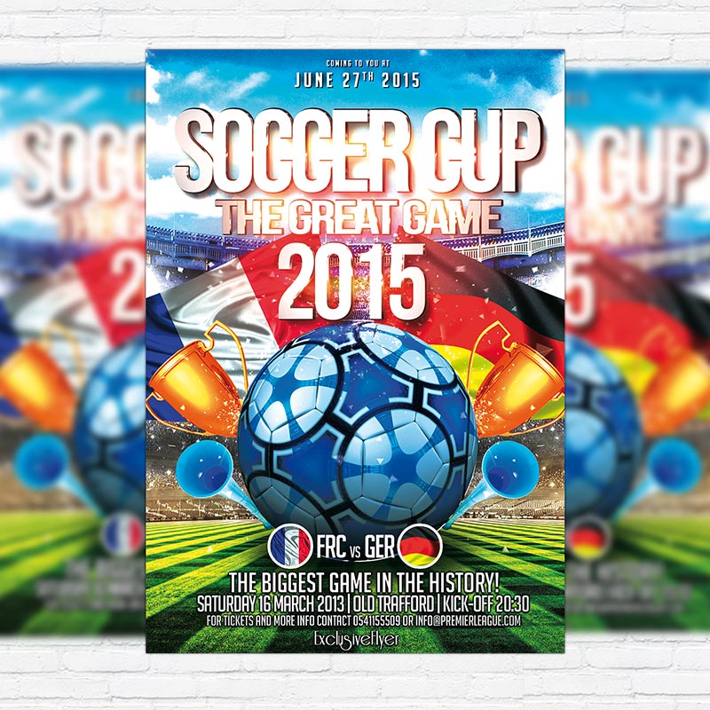 11151.jpg Soccer Cup - Premium PSD Flyer Template - Image 1