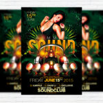 Summer Sound - Premium Flyer Template + Facebook Cover