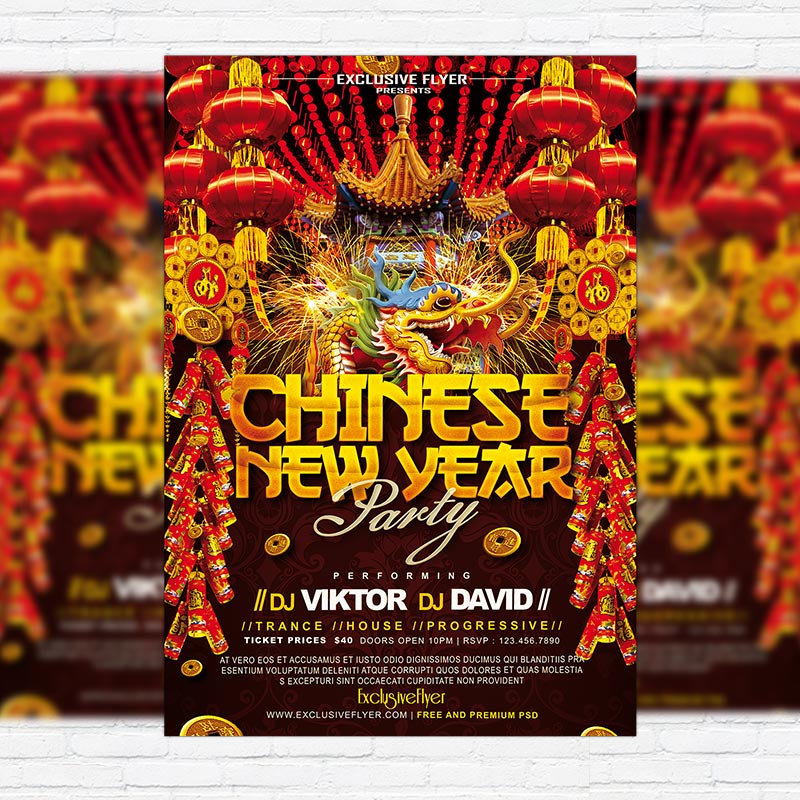 11160.jpg 2016 New Year Chinese - Premium PSD Flyer Template - Image 1