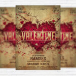Valentine Party Night - Premium PSD Flyer Template