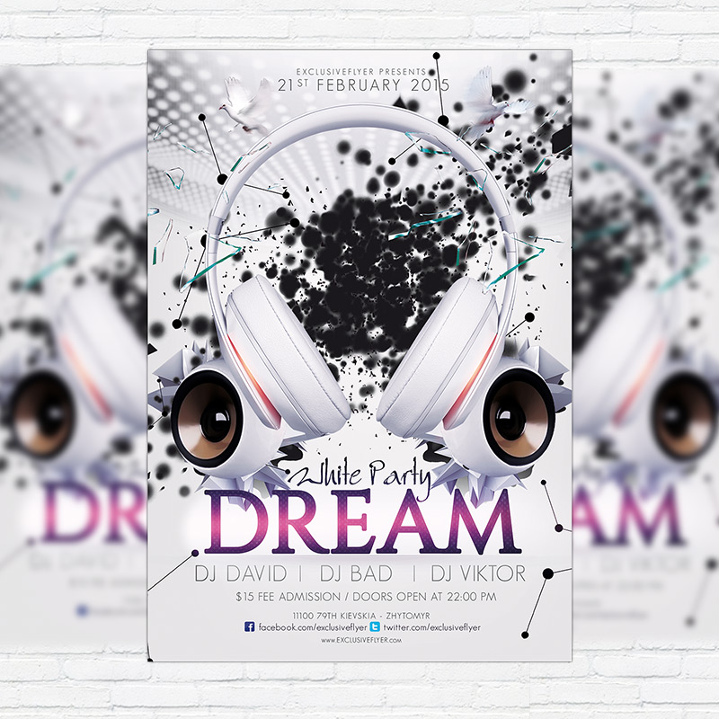 11164.jpg White Party Dream - Premium PSD Flyer Template - Image 1