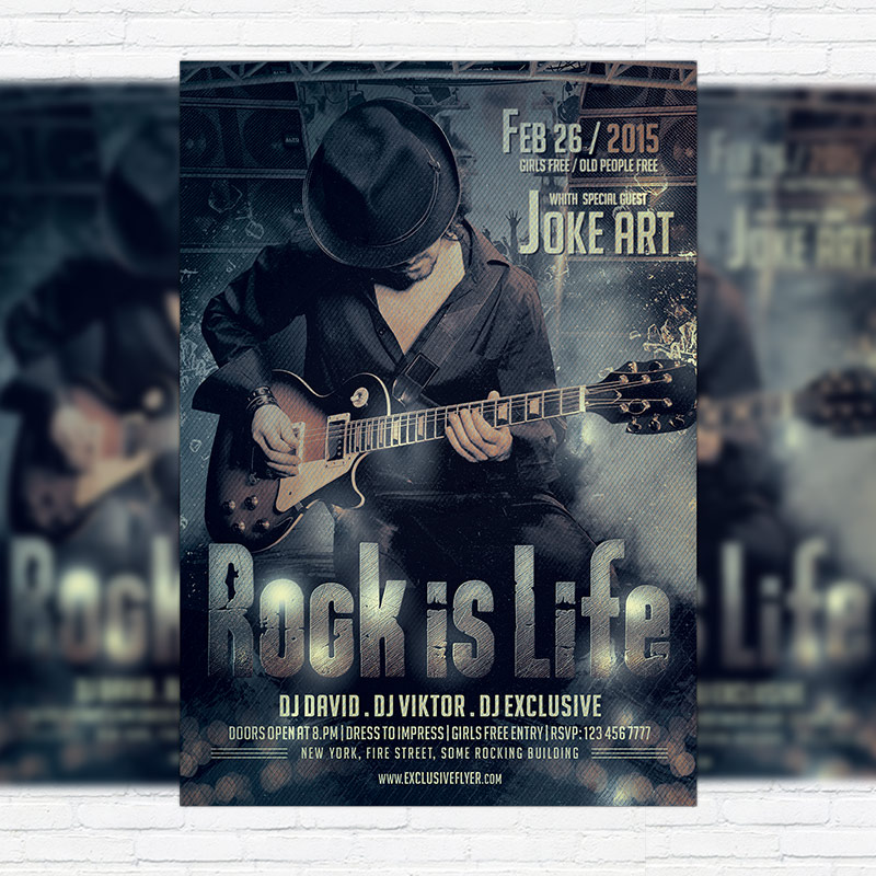 11169.jpg Rock Night Party - Premium PSD Flyer Template - Image 1