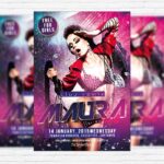 Live Guest Dj Maura - Premium PSD Flyer Template