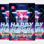 Happy Hour - Free Club and Party Flyer PSD Template