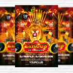 Circus - Free Club and Party Flyer PSD Template