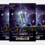 Karaoke - Premium Flyer Template + Facebook Cover