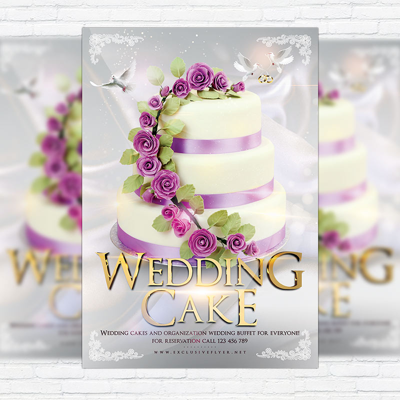 17.jpg Wedding Cake - Premium Flyer Template + Facebook Cover - Image 1