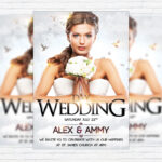 Wedding Day - Premium Flyer Template + Facebook Cover