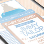 Baby Shower For Boy 2 - Premium Business Flyer PSD Template - Image 3