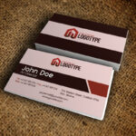 Corporate Brown Business Card - Free PSD Template